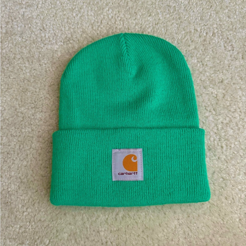 Bright green Carhartt Beanie